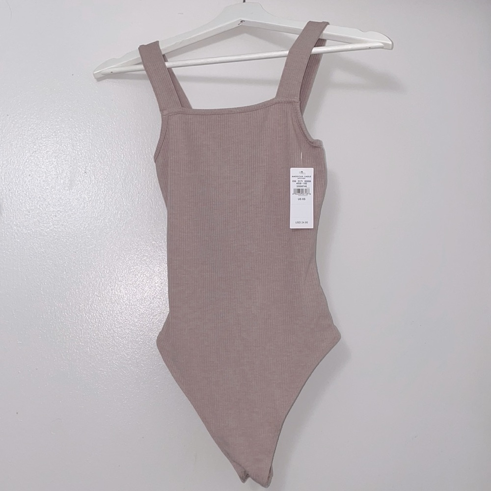 American Eagle soft knit Square Neck bodysuit
